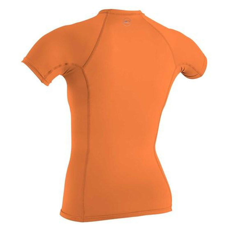 O'Neill Damen Lycra kurzarm Premium Skins Rash Guard - papaya