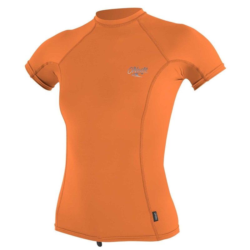 O'Neill Damen Lycra kurzarm Premium Skins Rash Guard - papaya