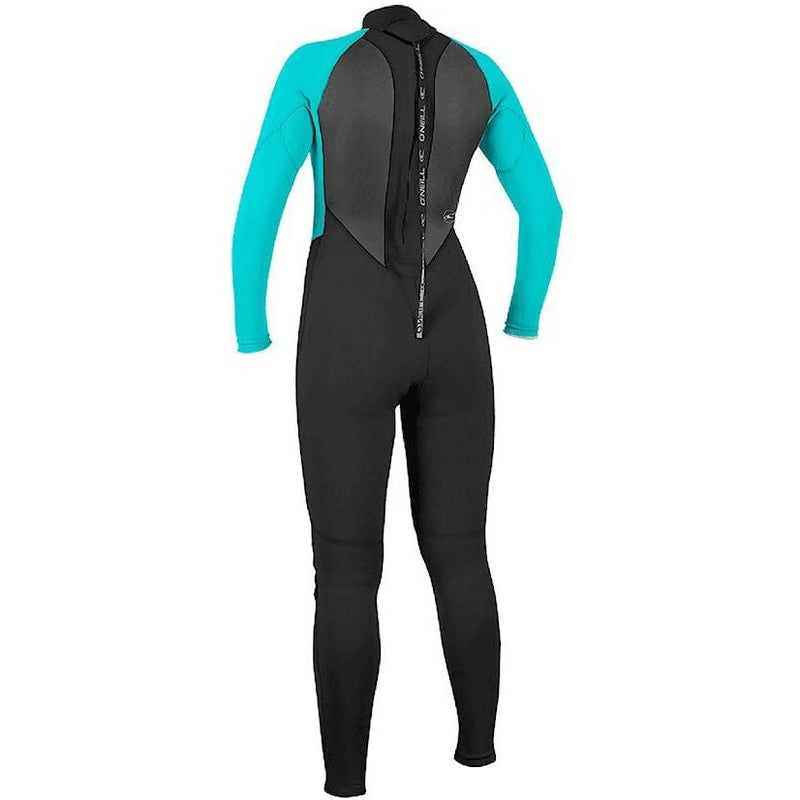 O'Neill Damen Neoprenanzug Reactor 3/2mm Backzip - Blk / ltaqua