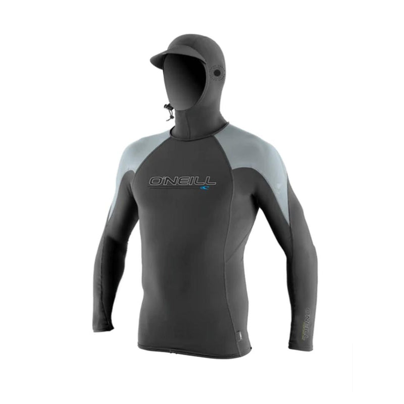 O'Neill Lycra Premium Skins O'Zone, langarm mit Haube - cool grey / ocean