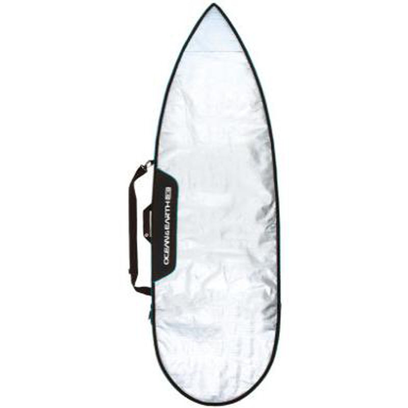 Ocean & Earth 5'8 Barry Basic Single Shortboard DayCover - silver/black/blue