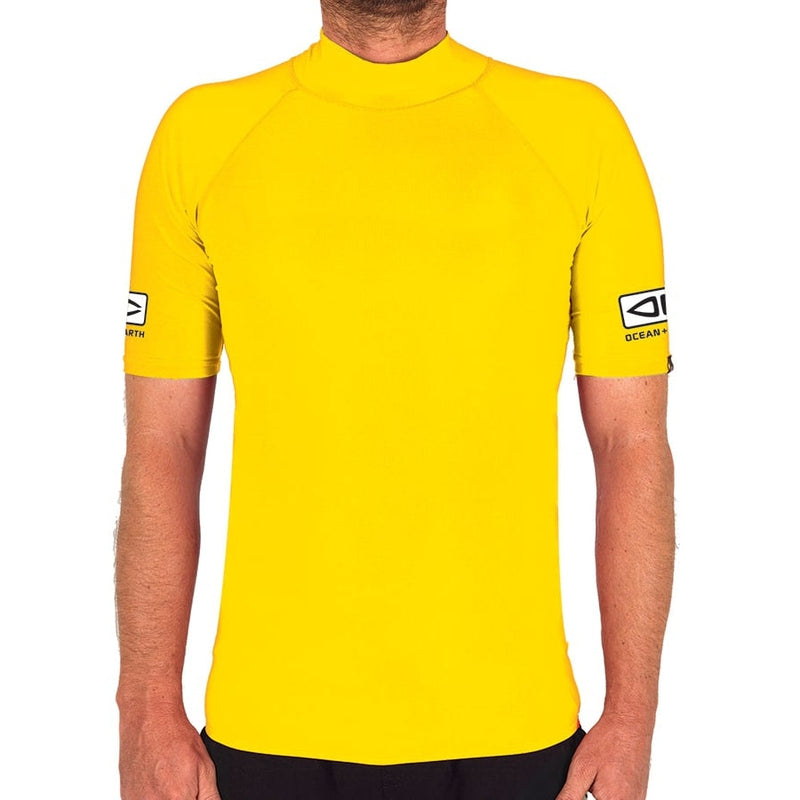 Ocean & Earth Herren Comp Lycra, kurzarm - yellow