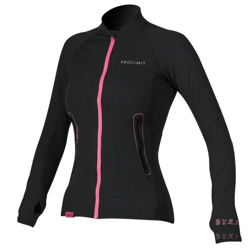 Prolimit Damen SUP Jacke Loosefit - black / pink