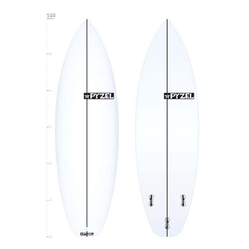 Pyzel Surfboards Phantom 5'10" (FCS2, 3 Fins) - 30.1L