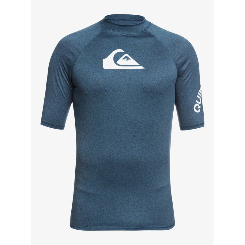 Quiksilver Herren Lycra All Time kurzarm - majolica blue heather