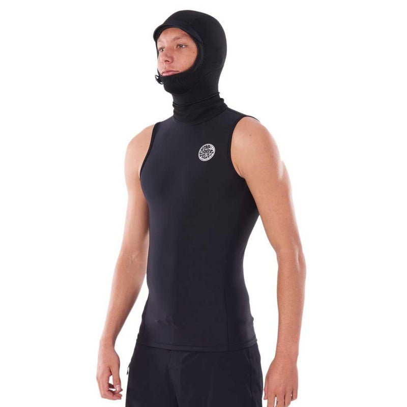 Rip Curl Flashbomb Polypro Hood Vest - black