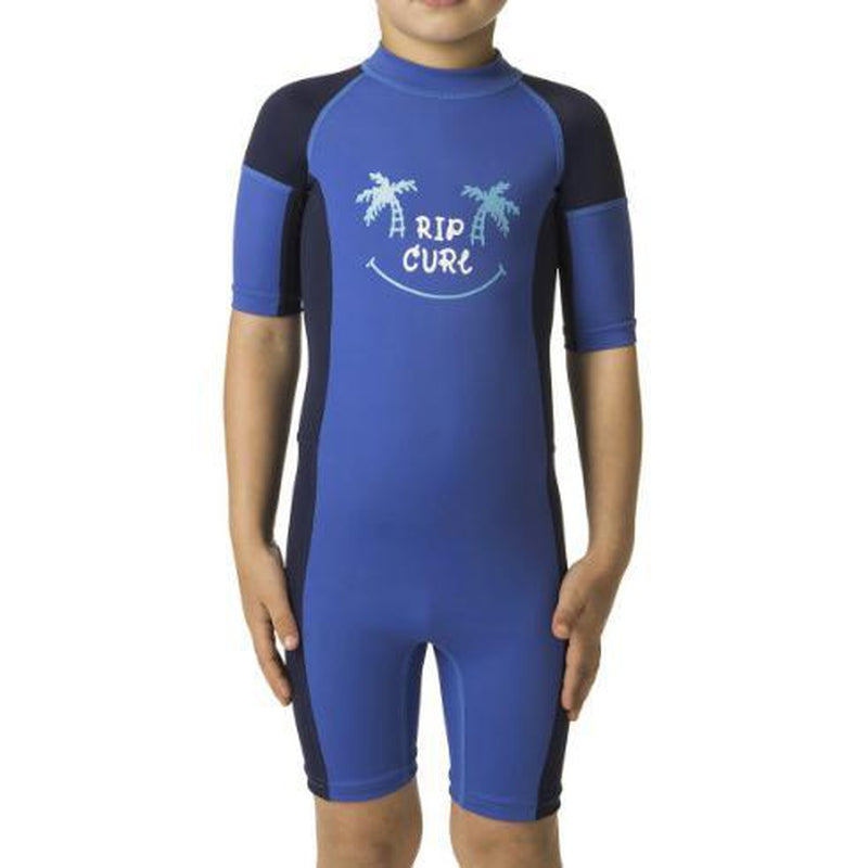 Rip Curl Kinder Lycra Kurzarm Springsuit - blue