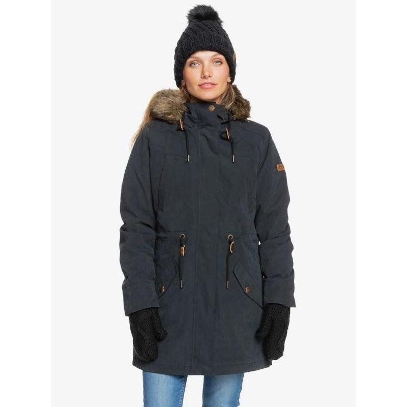 Roxy Damen Jacke Amy 3in1 Wasserdicht - true black