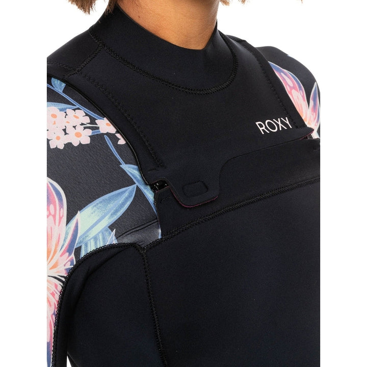 Roxy Damen Neoprenanzug Swell Series 3/2mm Chestzip - Anthracite Paradise