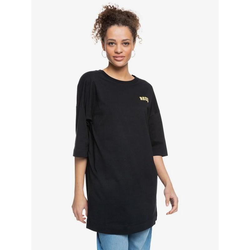 Roxy Damen T-Shirt Macrame Hour - anthracite