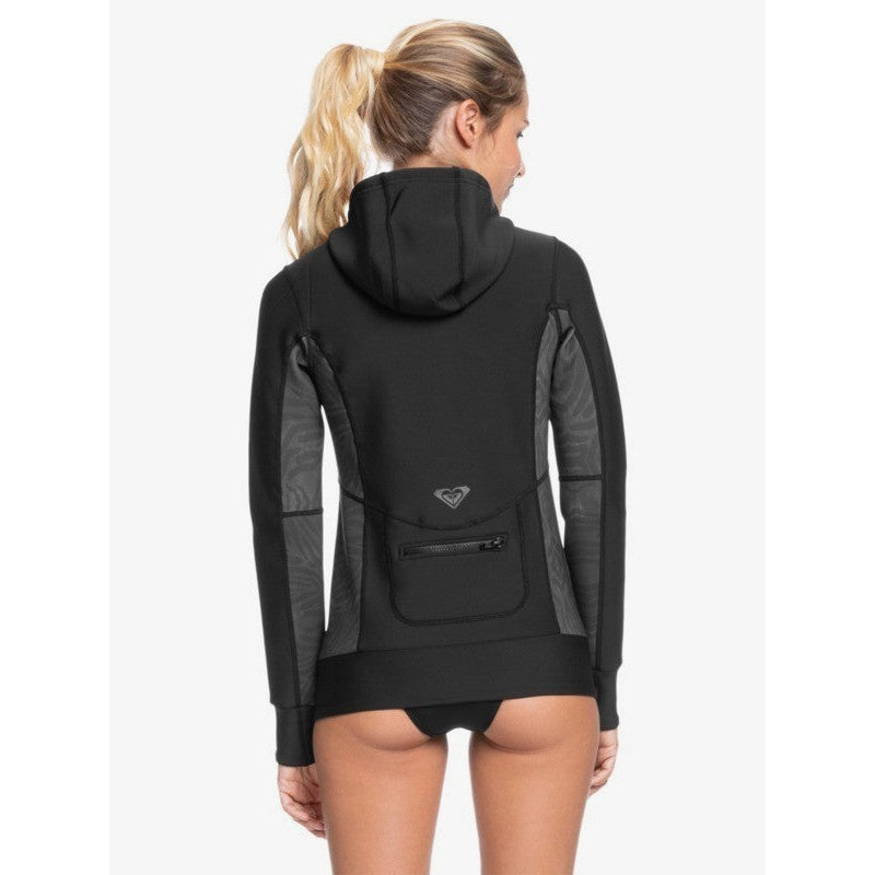 Roxy Syncro 1mm Paddle Jacket Frontzip mit Kapuze für Frauen