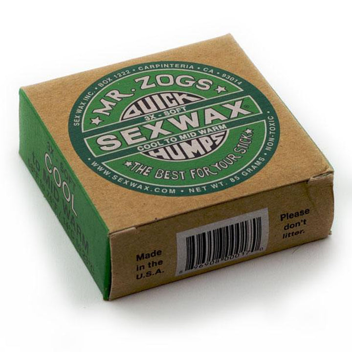 Sexwax Quick Humps Surf Wachs Cool/MidWarm 14-23° (GREEN)