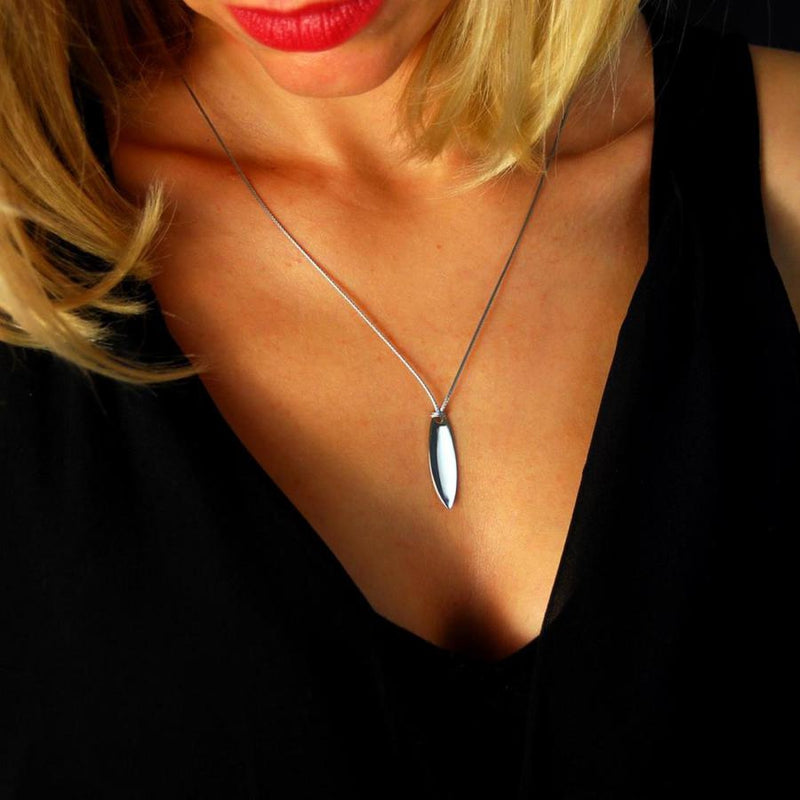 Silver & Surf Kette Surfboard - silber