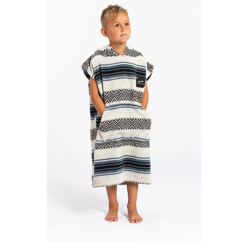 Slowtide Poncho Oso KIDS - white