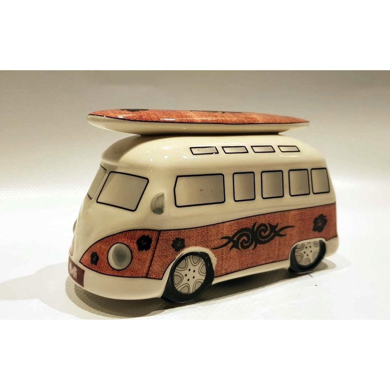 Surf-Bus Spardose, klein - tribal brown