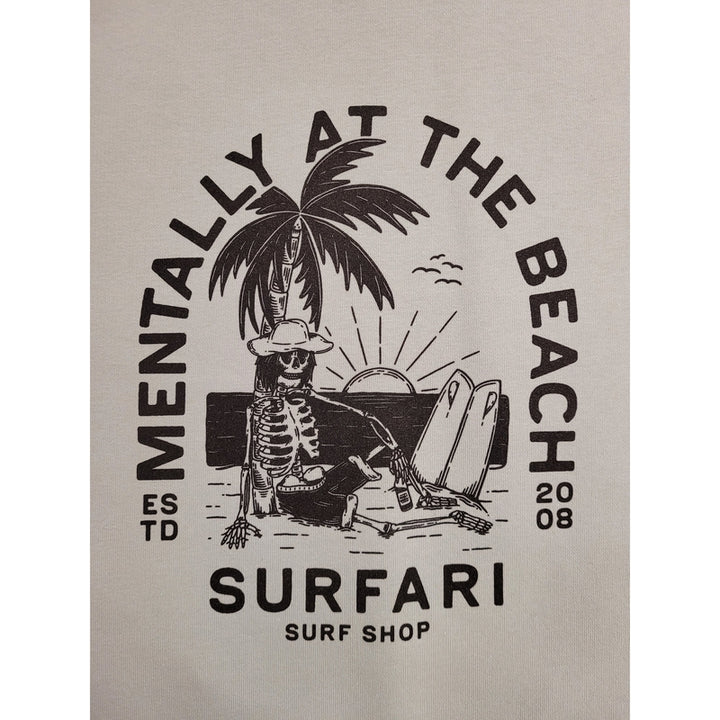 Surfari Damen Pullover "Mentally at the Beach" - sage green