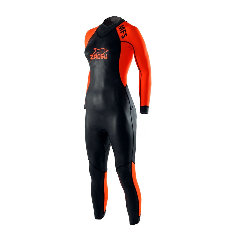 Zaosu Damen Neoprenanzug MFS 2.5/1.5mm Backzip - Schwarz / Orange