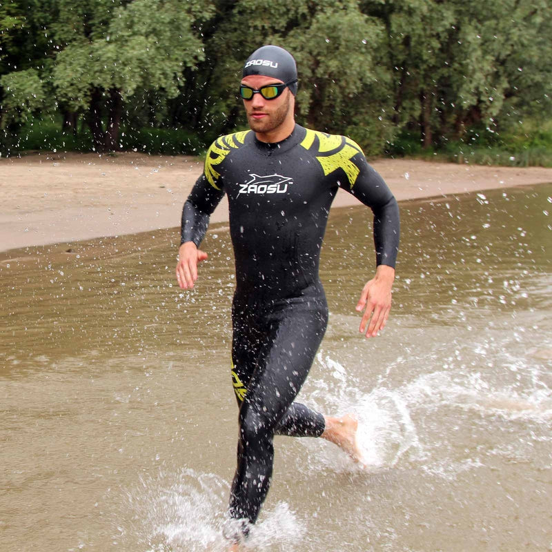 Zaosu Herren Neoprenanzug Z-Training 3/2mm Backzip - Black