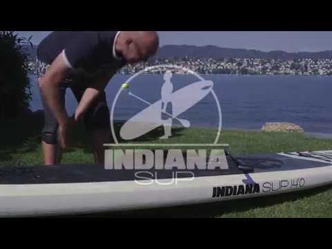 Indiana Coil Leash SUP 9'0" - black